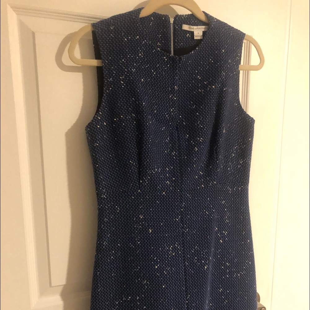 Diane Von Furstenberg Carrie Boucle Sheath Dress